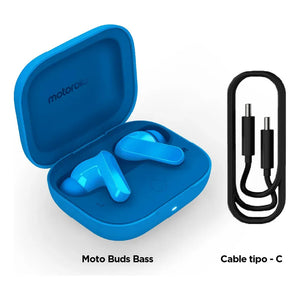 Audifonos moto buds bass azul