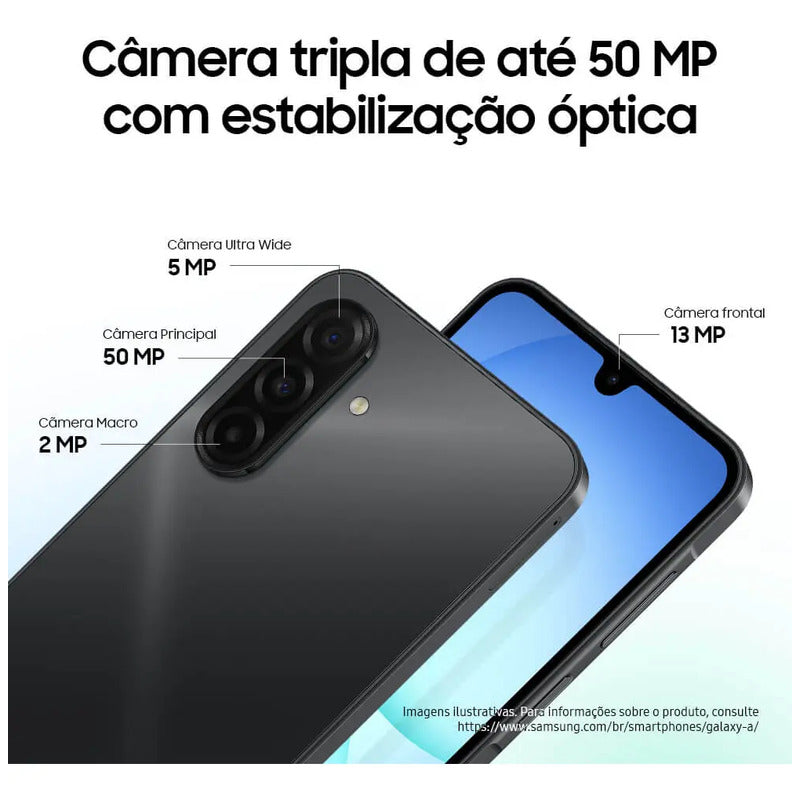 Teléfono Móvil Samsung Galaxy A17 Con Ia, 256 Gb, 8 Gb De Ram, Cámara De 50 Mp Pantalla 6.7 Nfc Ip54 Negro