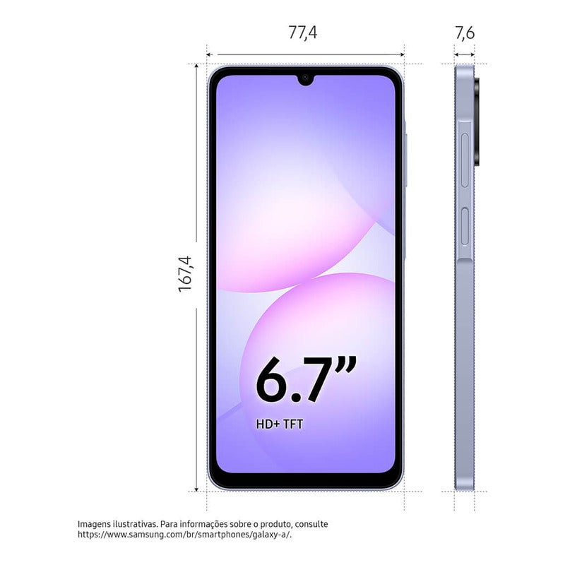 Samsung Galaxy A07 Dual Sim Violeta