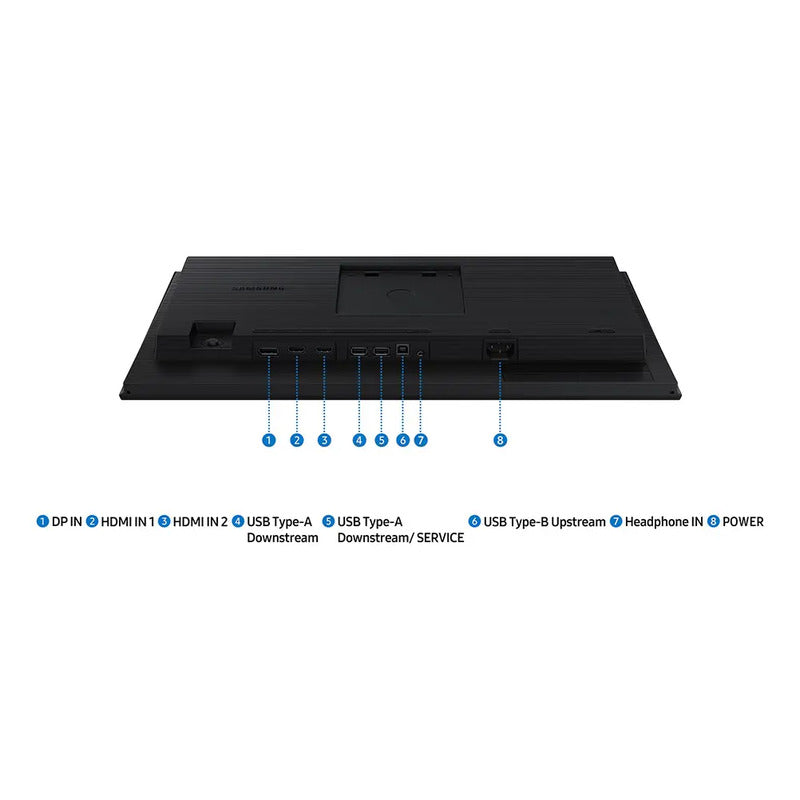 Monitor Ajustable Samsung 22 Essential Full Hd Ips 100hz Negro Ls22d402 110v