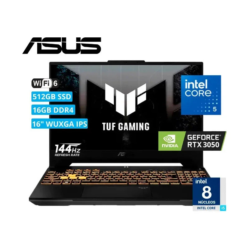 Portátil Asus Tuf Gaming F16 Fx607vj-rl009 Negro