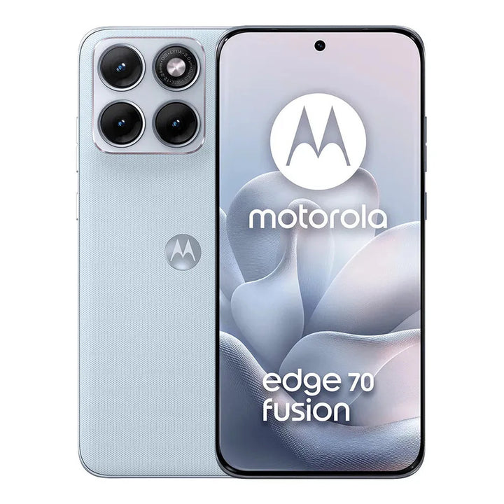Motorola Moto Edge 70 Fusion 5g, 256gb/8gb Ram, Pantalla 6.8  Amoled 144hz, Cámara Sony Lytia 50mp, Batería 7000mah, Ip68/69, Color Azul Claro.