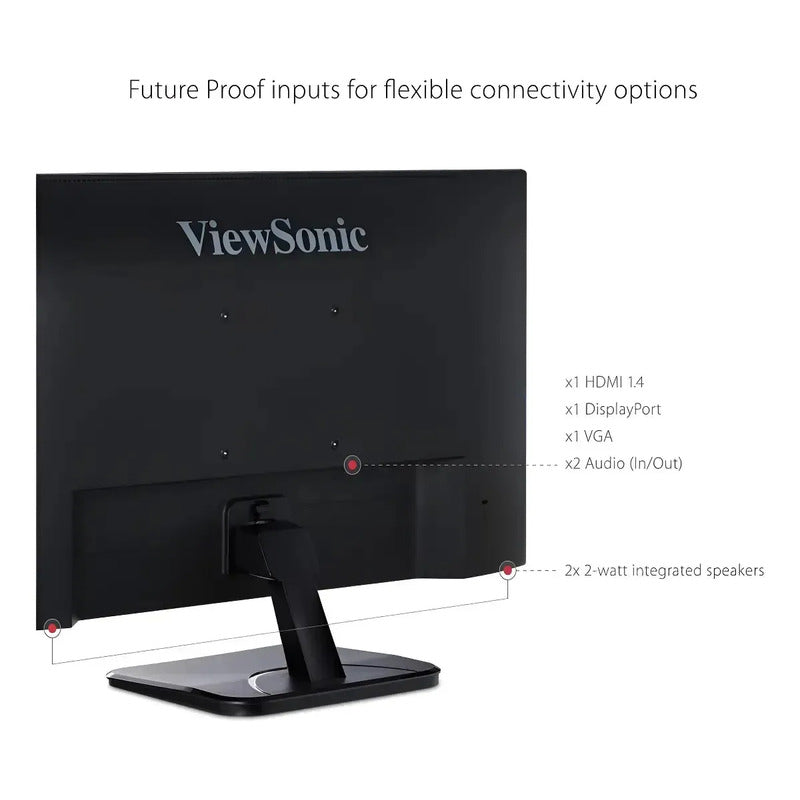 Monitor Gamer Viewsonic Con Pantalla De 22  100hz Y Resolución Full Hd Negro 110v