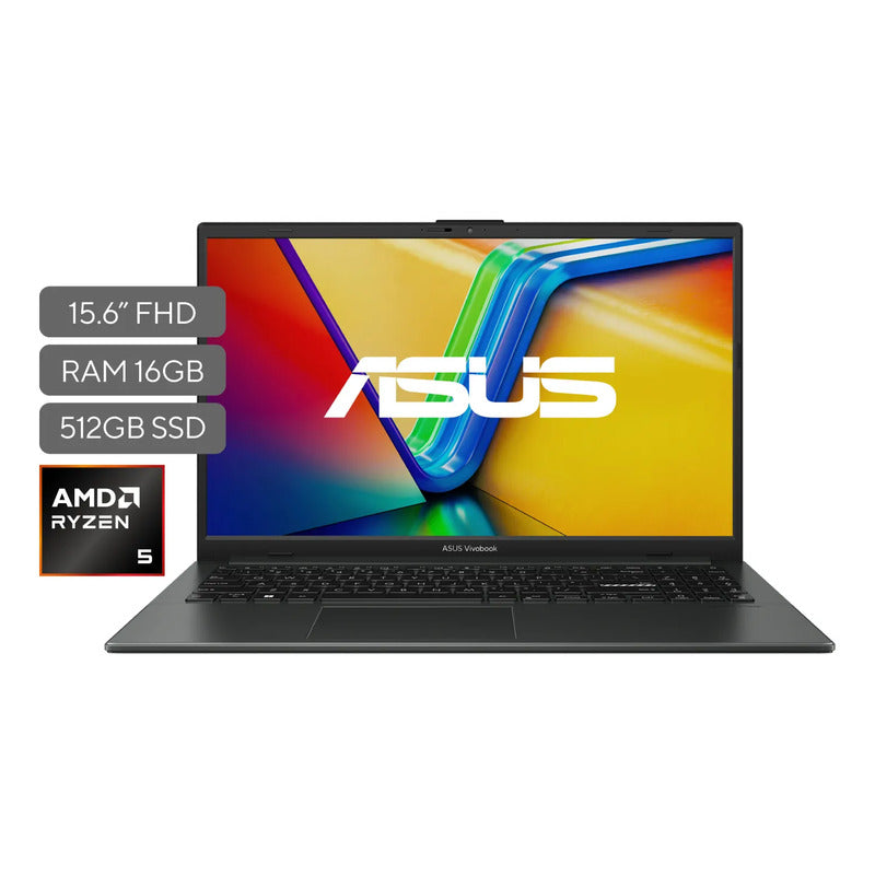 Portatil Asus Vivobook Go 15 Amd Ryzen 5 16gb 512gb 15.6  Negro