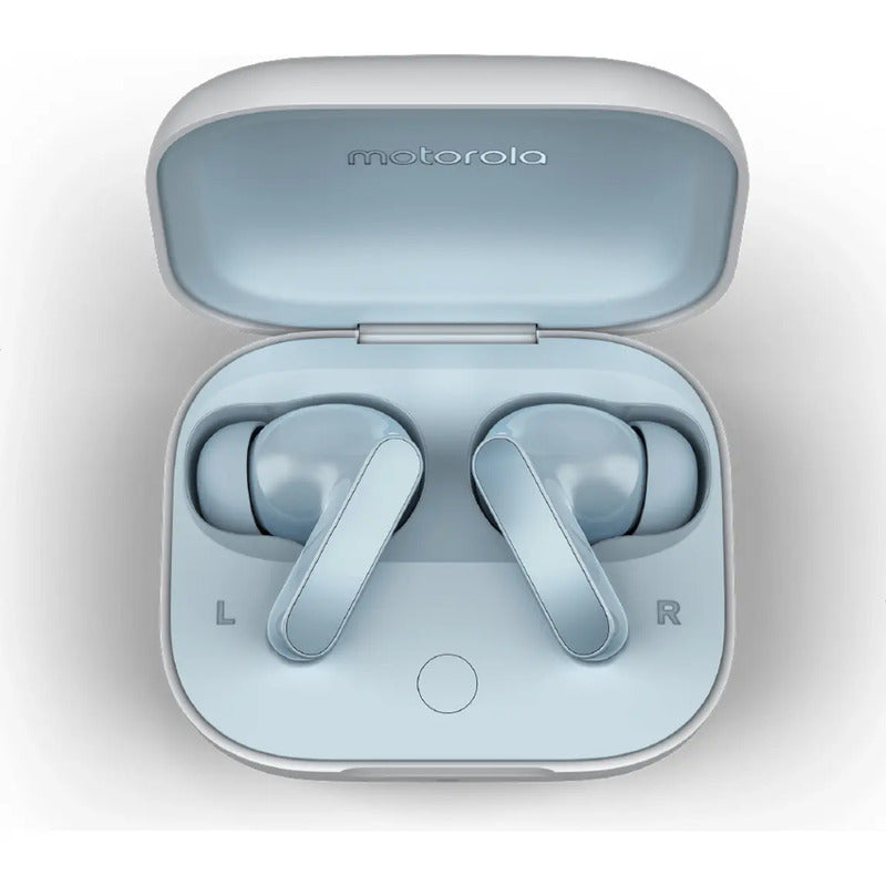 Audífonos Motorola Moto Buds Bluetooth 5.3 Celeste Ilusion Azul Azul