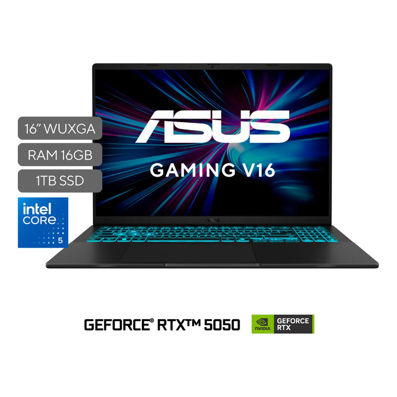 Portatil Asus Gaming V16 Intel Core 5 16gb 1tb 16  Rtx 5050 Negro