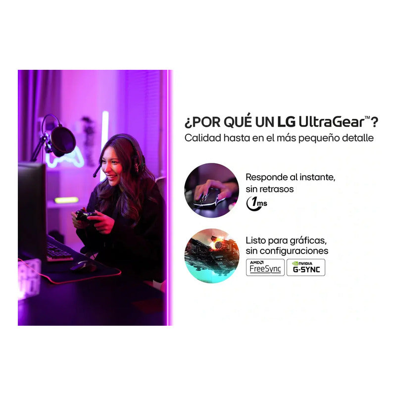 Monitor LG 27 Ips Fhd 144hz 27g411a Negro Negro 110v