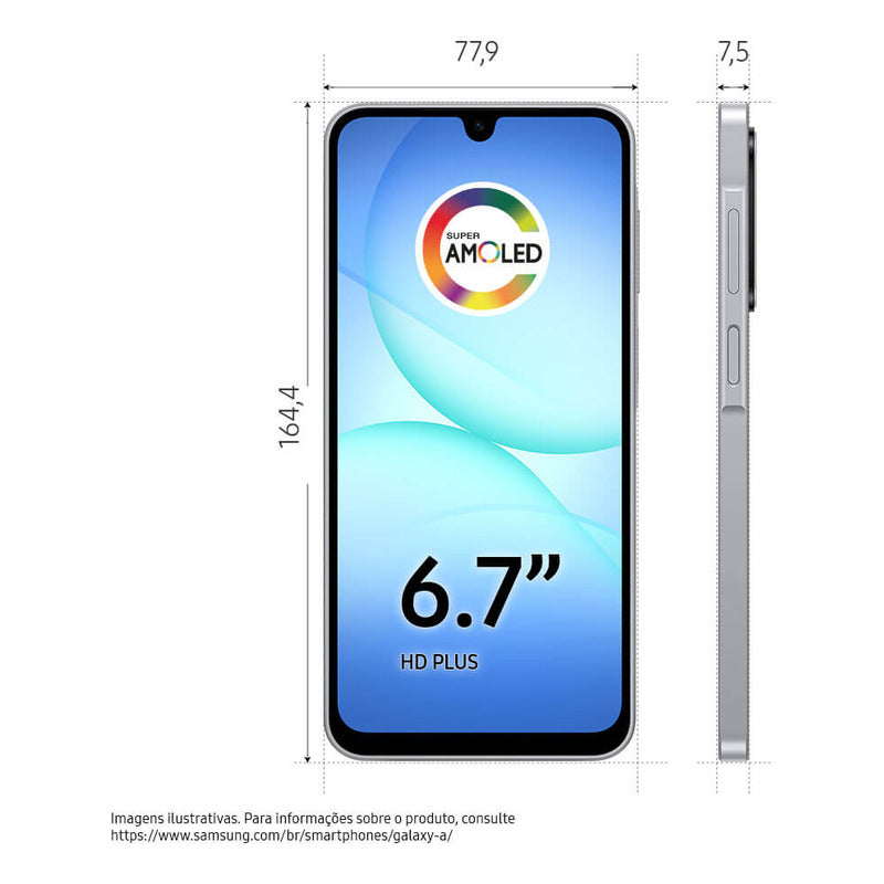 Teléfono Móvil Samsung Galaxy A17 Con Ia, 128 Gb, 4 Gb De Ram, Cámara De 50 Mp, Pantalla De 6.7 Pulgadas, Nfc, Ip54, Gris