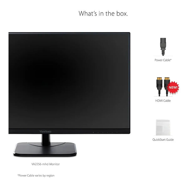 Monitor Gamer Viewsonic Con Pantalla De 22  100hz Y Resolución Full Hd Negro 110v