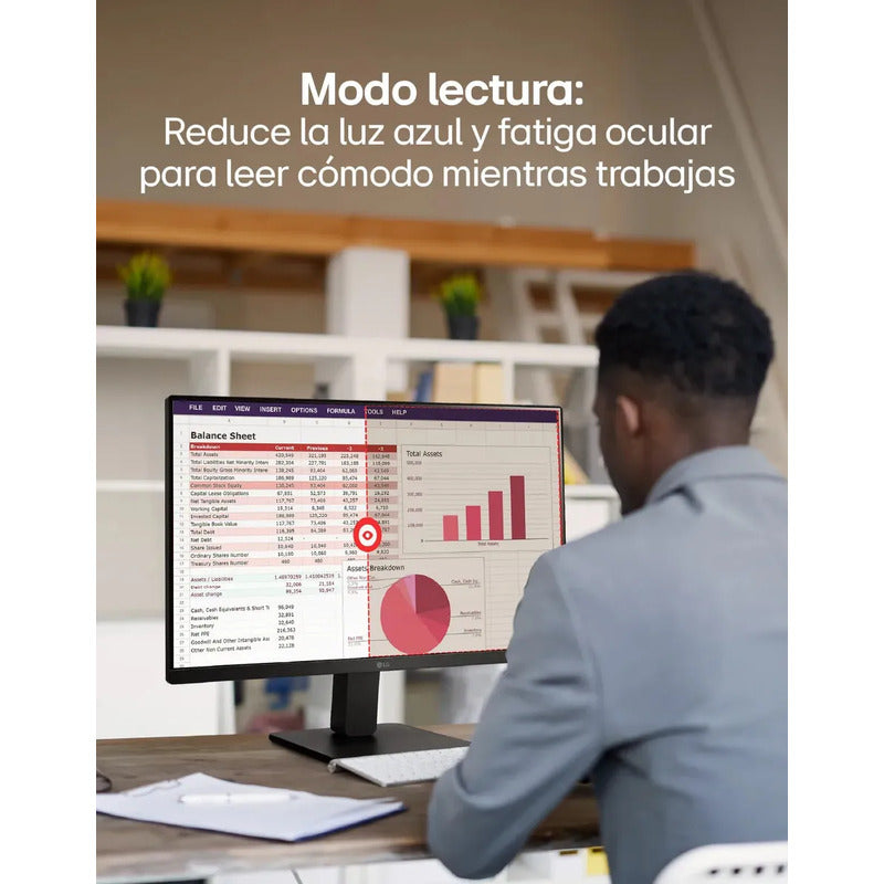 Monitor LG Ips 22 Fhd 100hz 22u401a Negro