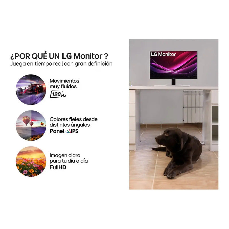 Monitor LG 27 Pulgadas Ips 120hz Hdr 10 1ms Full Hd 27u411a-b Negro 110v