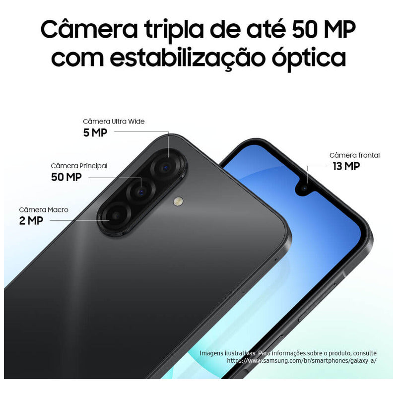 Teléfono Móvil Samsung Galaxy A17 Con Ia, 128 Gb, 4 Gb De Ram, Cámara De 50 Mp, Pantalla 6.7, Nfc, Ip54, Negro