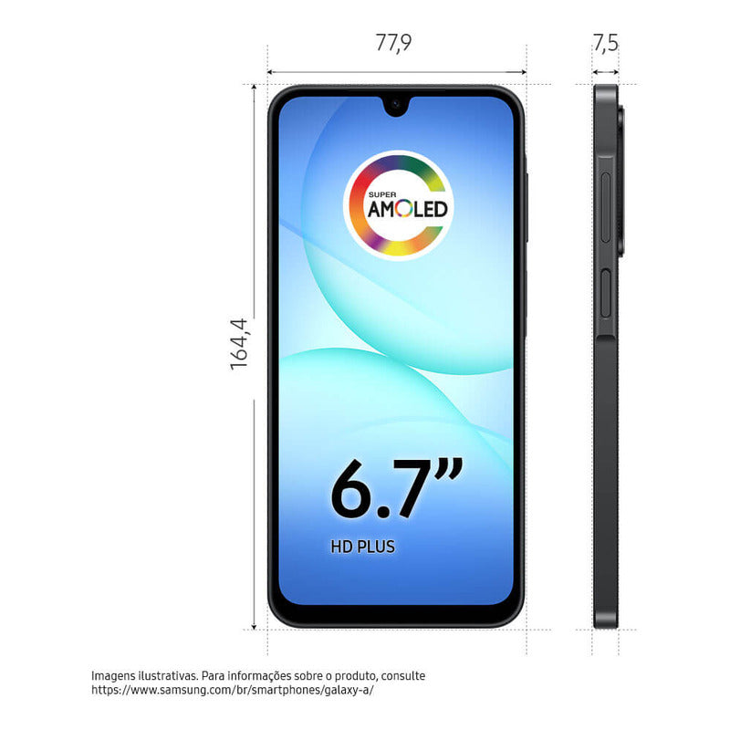 Teléfono Móvil Samsung Galaxy A17 Con Ia, 128 Gb, 4 Gb De Ram, Cámara De 50 Mp, Pantalla 6.7, Nfc, Ip54, Negro