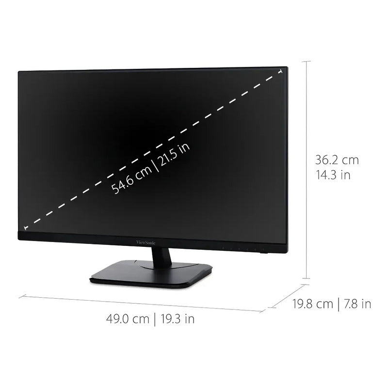 Monitor Gamer Viewsonic Con Pantalla De 22  100hz Y Resolución Full Hd Negro 110v
