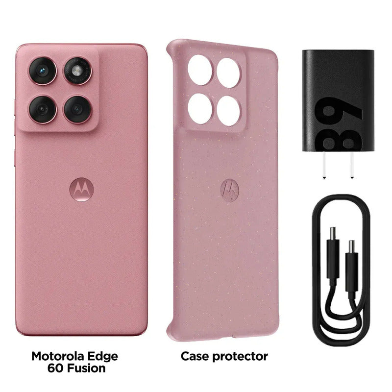 Celular Motorola Edge 60 Fusion 128gb + 8gb Ram Dual Sim Ultra Resistencia Militar Ip68 - Rosa